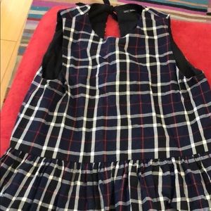 Peplum shirt with bow detail